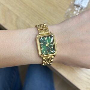Women's Stainless Steel Square Quartz Watch